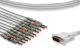 HP/Mortara/Bionet Compatible Direct-Connect EKG Cable, 10 Leads with Banana Ends