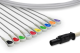 Mortara Quinton 60-00185-01 10L Snap Compatible Direct-Connect EKG Cable
